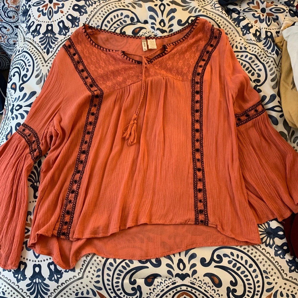 Orange blouse